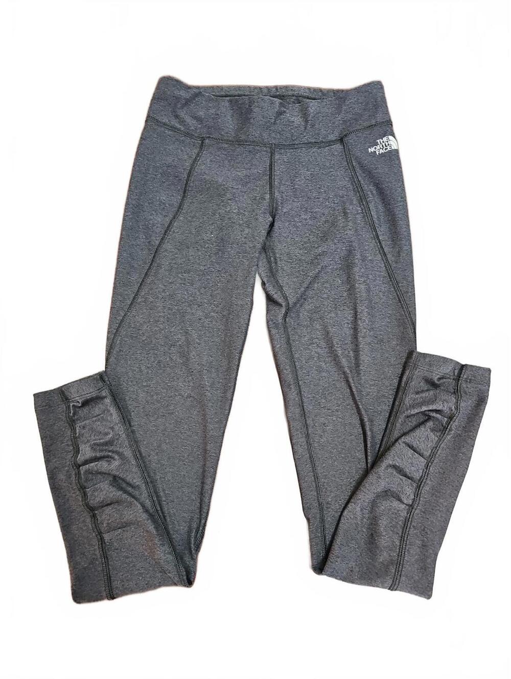 The North Face Leggings Womens Small Gray Full Length 28” Gathered Calf Design - Picture 2 of 5